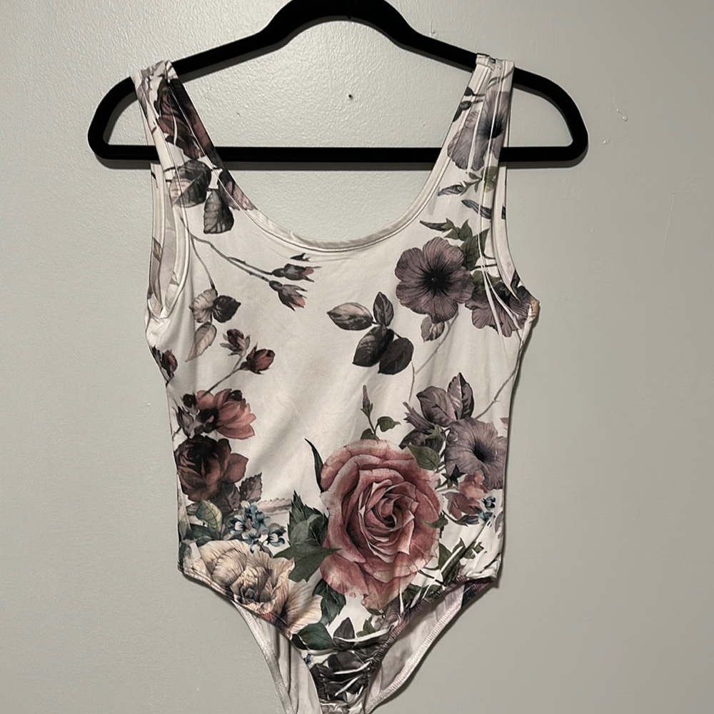 F21 Floral Bodysuit